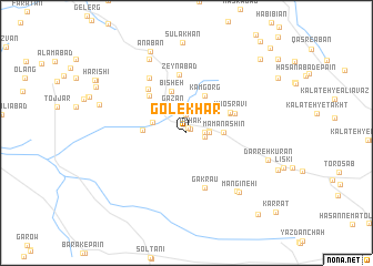 map of Gol-e Khār