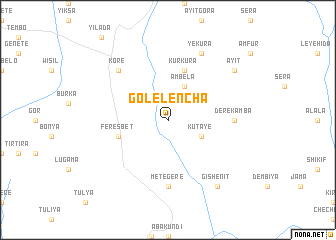 map of Golelenchʼa