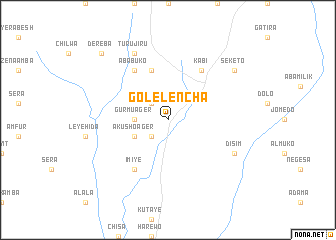 map of Golelenchʼa