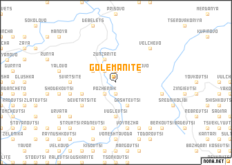 map of Golemanite