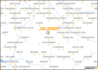 map of Golémion