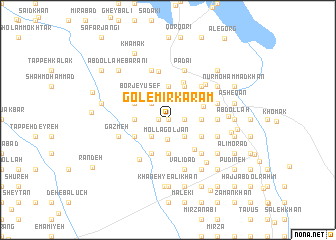 map of Gol-e Mīr Karam