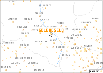 map of Golemo Selo
