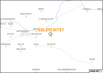 map of Golenchitsy