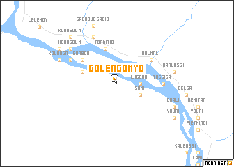 map of Golengo Myo