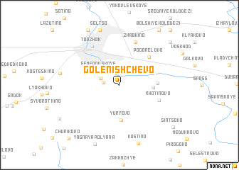 map of Golenishchevo