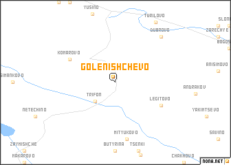 map of Golenishchevo