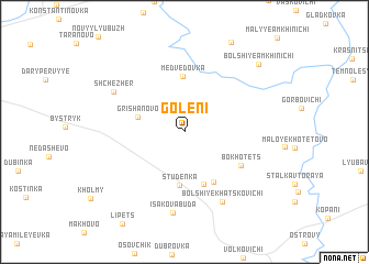 map of Goleni