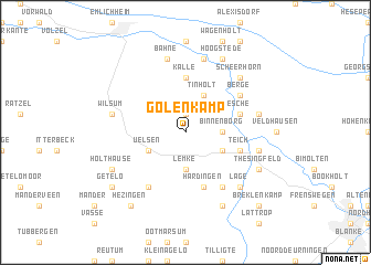 map of Gölenkamp