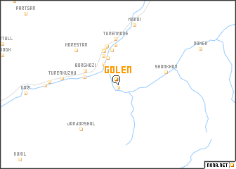 map of Golen