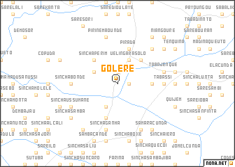 map of Golérè