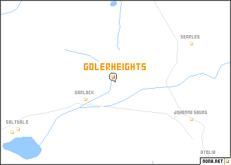 map of Goler Heights