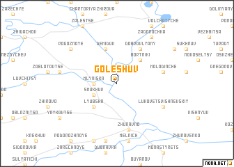 map of Goleshuv