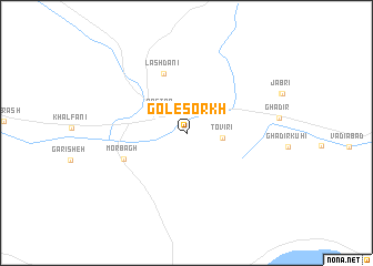 map of Gol-e Sorkh