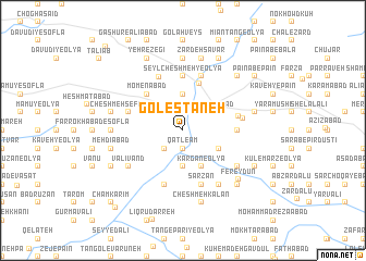 map of Golestāneh