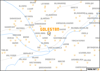 map of Golestān