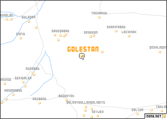 map of Golestān