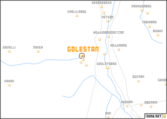 map of Golestān