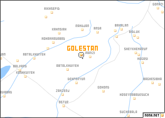 map of Golestān