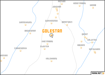 map of Golestān