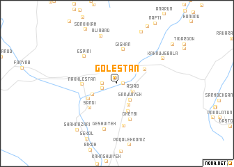 map of Golestān