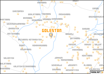 map of Golestān