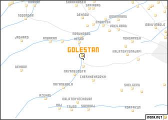 map of Golestān