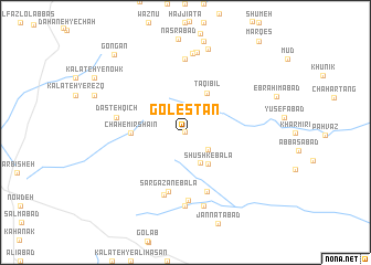 map of Golestān