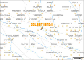 map of Goleştii Badii