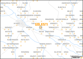 map of Goleşti