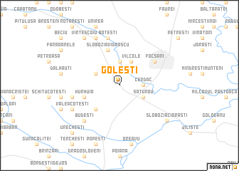 map of Goleşti