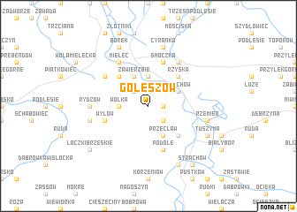 map of Goleszów