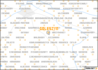 map of Goleszyn