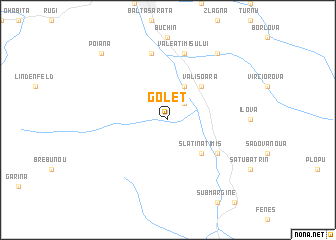 map of Goleţ