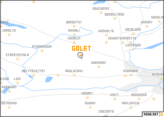 map of Goletʼ