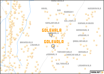 map of Golewāla