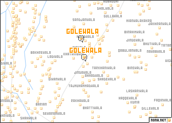 map of Golewāla