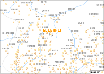 map of Golewāli