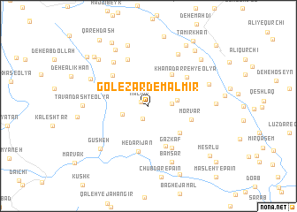 map of Gol-e Zard-e Mālmīr