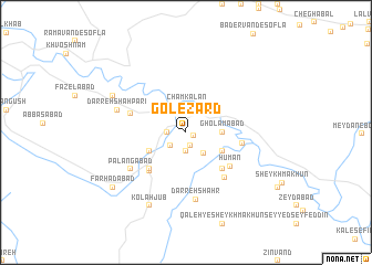 map of Gol-e Zard