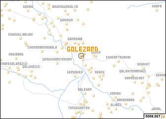 map of Gol-e Zard