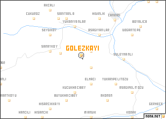 map of Gölezkayı