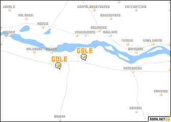 map of Golé