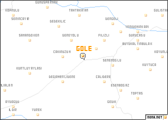 map of Göle