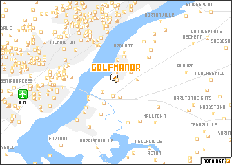 map of Golf Manor