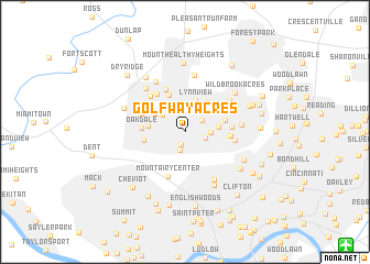 map of Golfway Acres