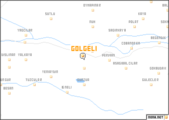 map of Gölgeli