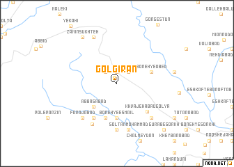 map of Gol Gīrān