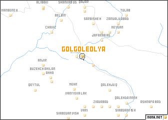 map of Golgol-e ‘Olyā