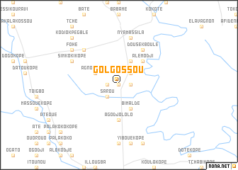 map of Golgossou